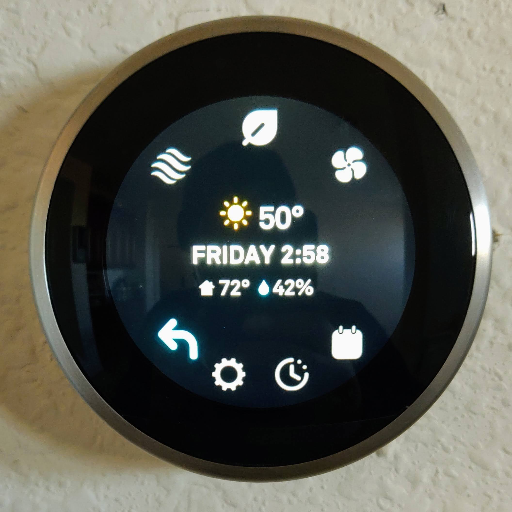 Nest Thermostat Installed